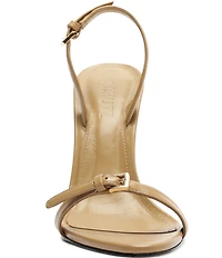 Schutz Aurora Leather Slingback High Heel Dress Sandals