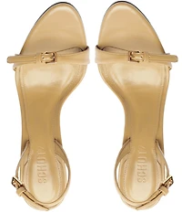 Schutz Aurora Leather Slingback High Heel Dress Sandals