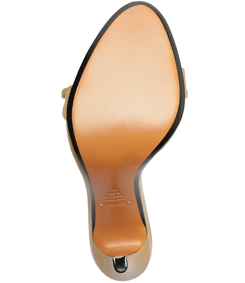 Schutz Aurora Leather Slingback High Heel Dress Sandals