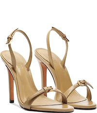 Schutz Aurora Leather Slingback High Heel Dress Sandals
