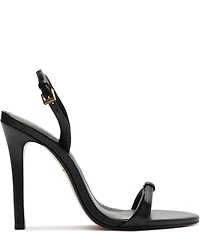 Schutz Aurora Leather Slingback High Heel Dress Sandals