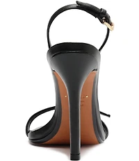 Schutz Aurora Leather Slingback High Heel Dress Sandals