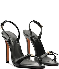 Schutz Aurora Leather Slingback High Heel Dress Sandals