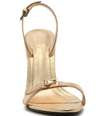 Schutz Aurora Leather Slingback High Heel Dress Sandals