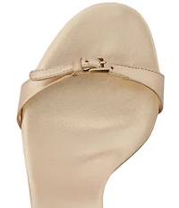 Schutz Aurora Metallic Leather Slingback High Stiletto Dress Sandals