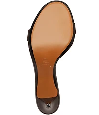 Schutz Aurora Patent Leather Slingback Mid Stiletto Dress Sandals