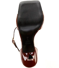 Schutz Ciara Patent Leather Square Toed Pumps