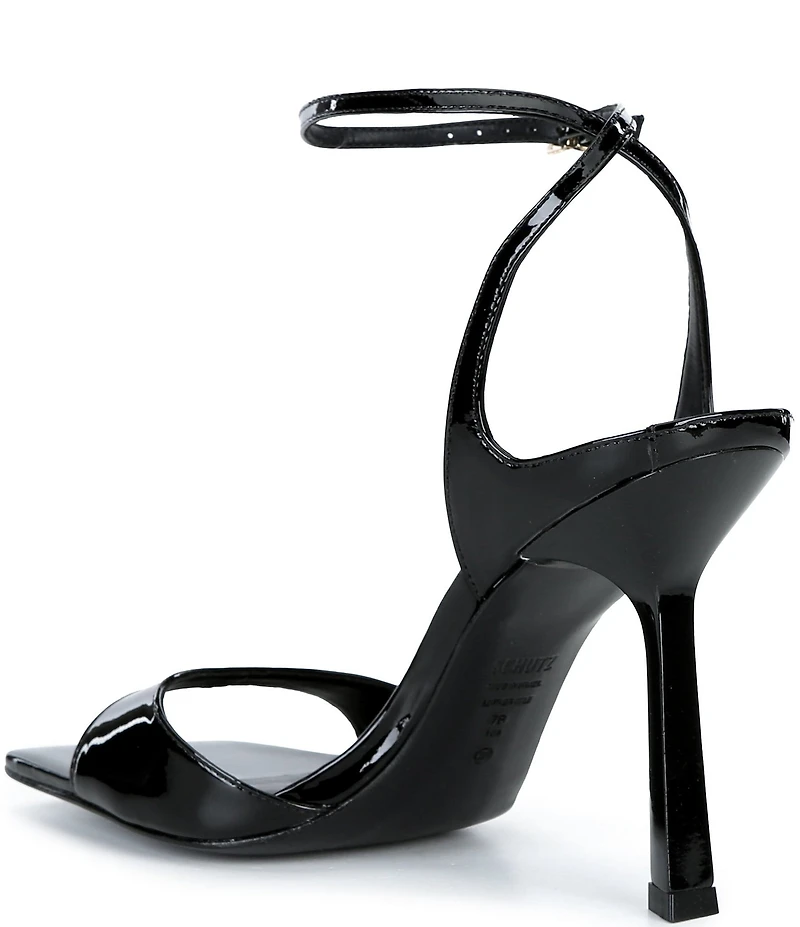 Schutz Ciara Patent Leather Square Toed Pumps