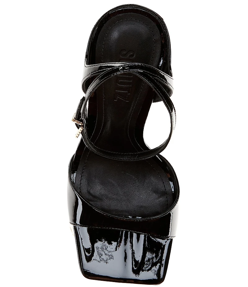 Schutz Ciara Patent Leather Square Toed Pumps