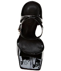 Schutz Ciara Patent Leather Square Toed Pumps