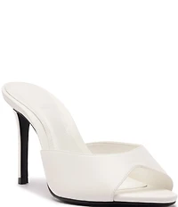 Schutz Cloe Leather Dress Slide Sandals