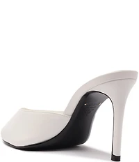 Schutz Cloe Leather Dress Slide Sandals