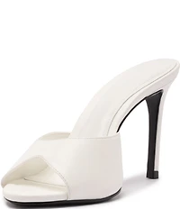 Schutz Cloe Leather Dress Slide Sandals