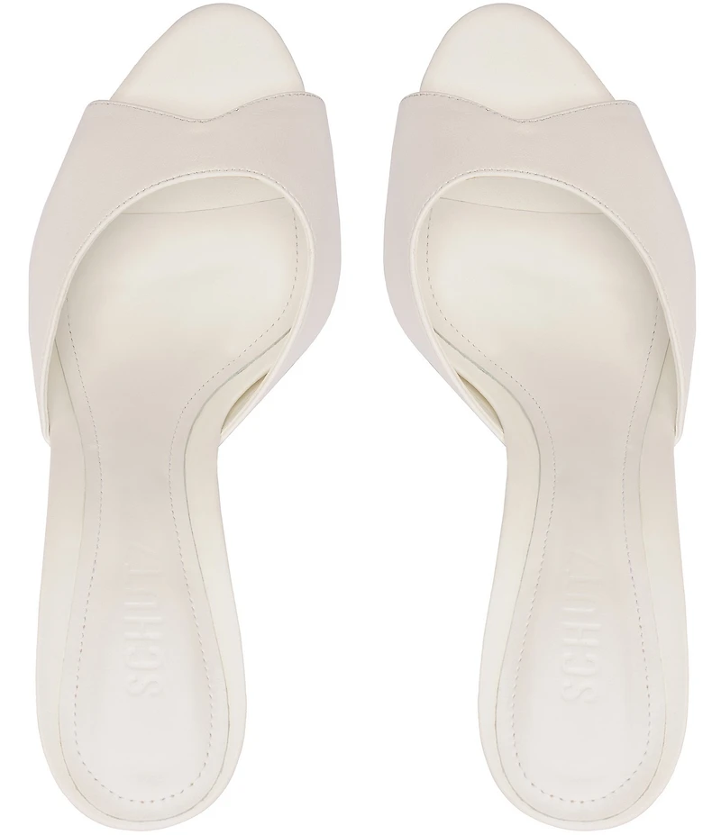 Schutz Cloe Leather Dress Slide Sandals