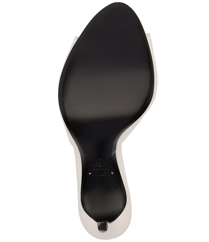 Schutz Cloe Leather Dress Slide Sandals