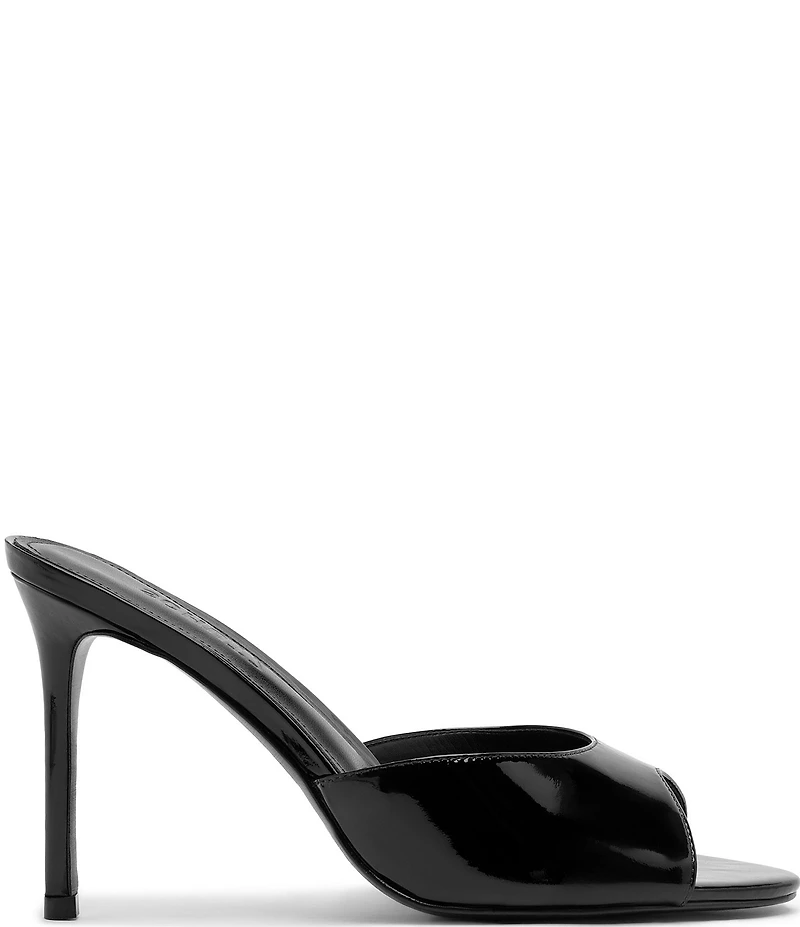 Schutz Cloe Patent Leather Dress Slide Sandals