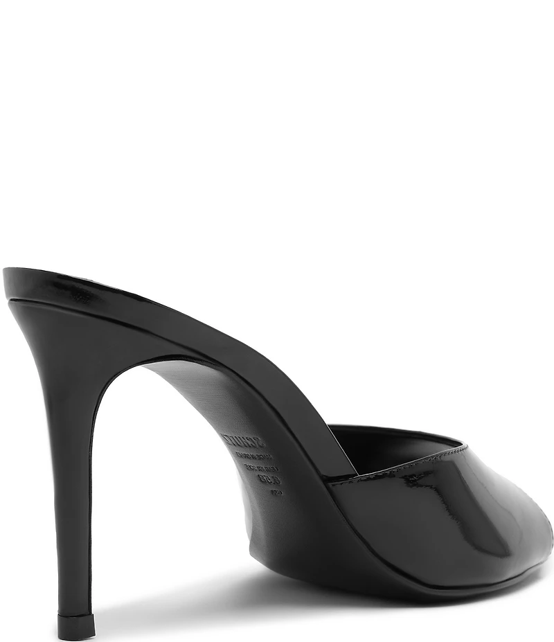 Schutz Cloe Patent Leather Dress Slide Sandals
