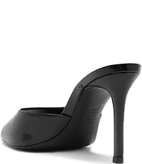 Schutz Cloe Patent Leather Dress Slide Sandals