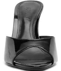 Schutz Cloe Patent Leather Dress Slide Sandals