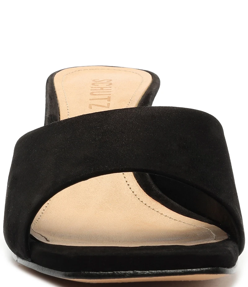 Schutz Dethalia Suede Slide Sandals
