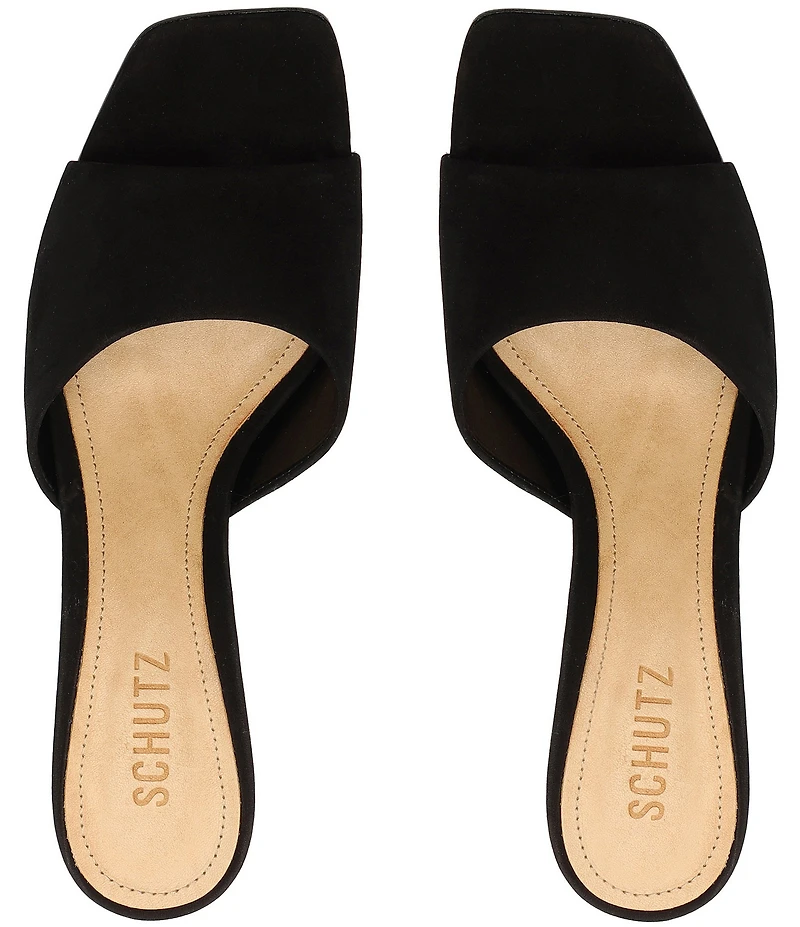 Schutz Dethalia Suede Slide Sandals