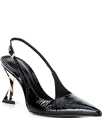 Schutz Elisha Patent Leather Slingback Structural Pumps