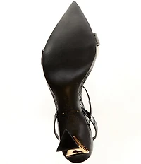 Schutz Elisha Patent Leather Structural Dress Sandals