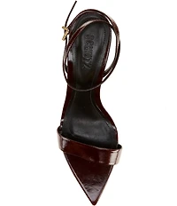 Schutz Elisha Patent Leather Structural Dress Sandals