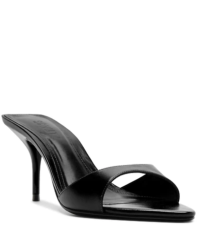Schutz Elodie Leather Pointed Toe Dress Sandals