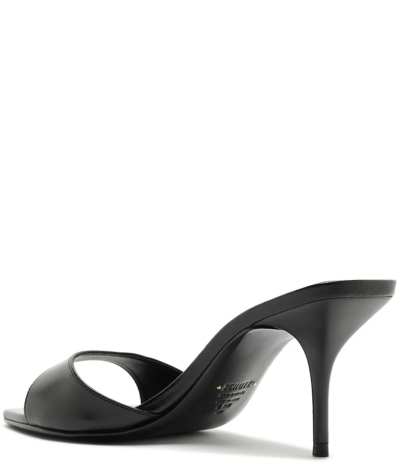Schutz Elodie Leather Pointed Toe Dress Sandals