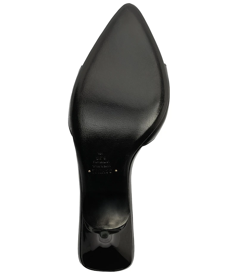 Schutz Elodie Leather Pointed Toe Dress Sandals
