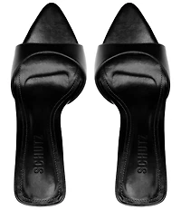 Schutz Elodie Leather Pointed Toe Dress Sandals
