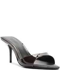 Schutz Elodie Patent Leather Pointed Toe Dress Sandals