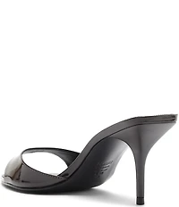 Schutz Elodie Patent Leather Pointed Toe Dress Sandals