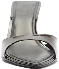 Schutz Elodie Patent Leather Pointed Toe Dress Sandals