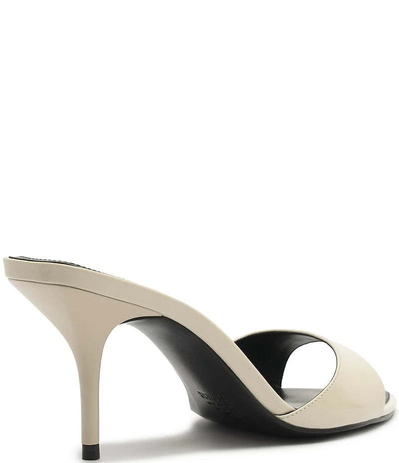 Schutz Elodie Patent Leather Pointed Toe Dress Sandals