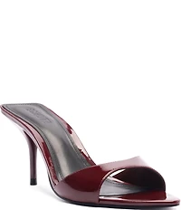 Schutz Elodie Patent Leather Stiletto Slide Sandals