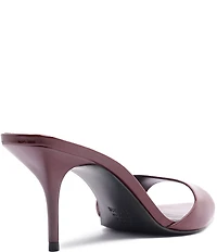 Schutz Elodie Patent Leather Stiletto Slide Sandals