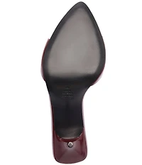 Schutz Elodie Patent Leather Stiletto Slide Sandals