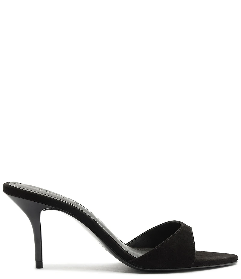 Schutz Elodie Suede Pointed Toe Dress Sandals