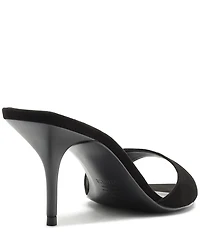 Schutz Elodie Suede Pointed Toe Dress Sandals
