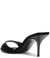 Schutz Elodie Suede Pointed Toe Dress Sandals