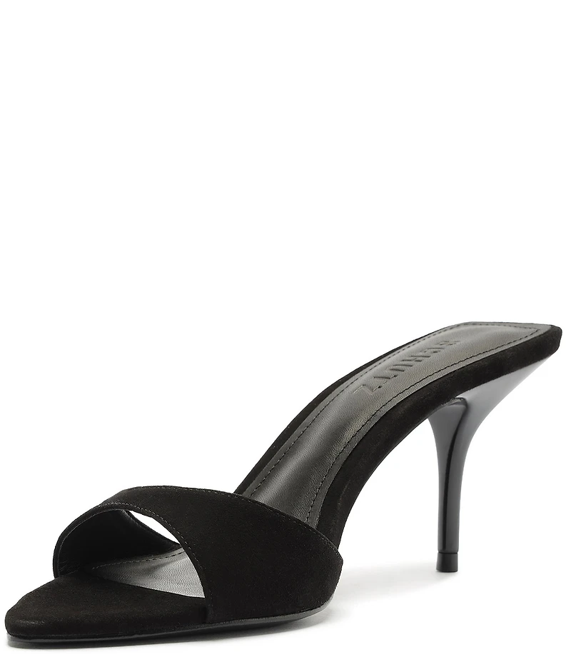 Schutz Elodie Suede Pointed Toe Dress Sandals