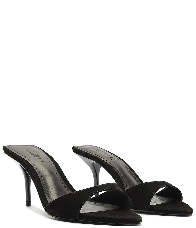 Schutz Elodie Suede Pointed Toe Dress Sandals