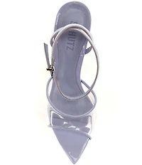 Schutz Elodie Vinyl Wedge Sandals