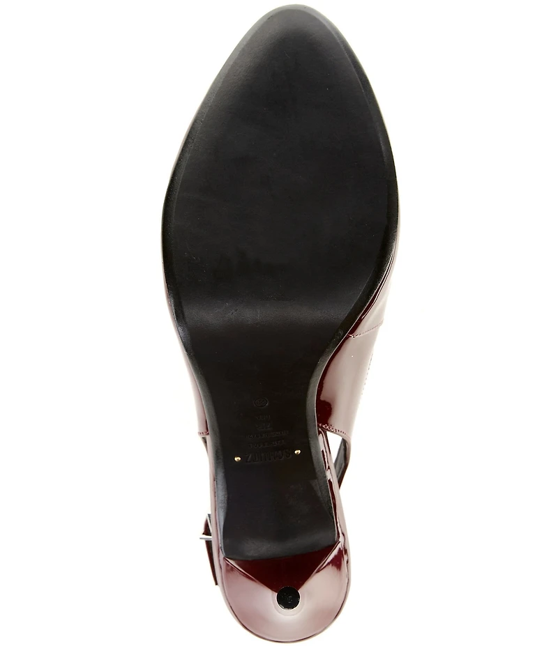 Schutz Geraldine Patent Leather Slingback Pumps