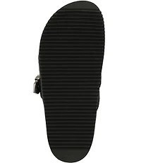 Schutz Grace Hair Calf Western Buckle Hardware Strap Clogs