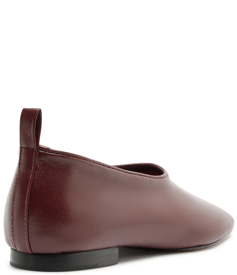 Schutz Hadley High Vamp Leather Ballet Flats