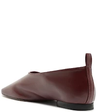 Schutz Hadley High Vamp Leather Ballet Flats