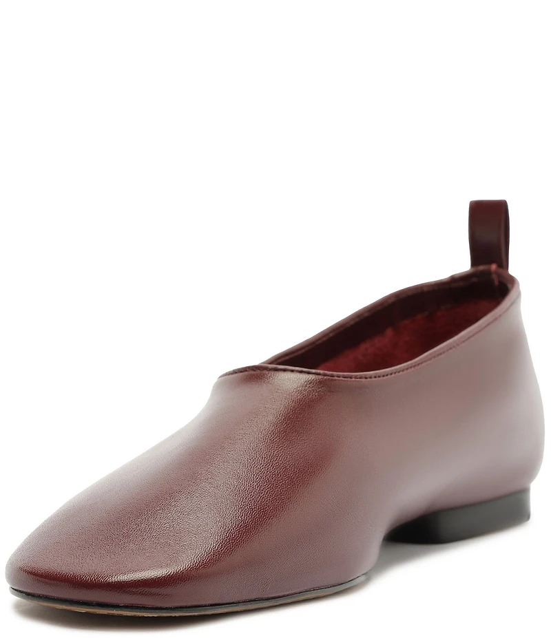 Schutz Hadley High Vamp Leather Ballet Flats